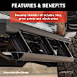3048103 Running Boards, Carbide Black Powder Coat, Aluminum, Sport Utility, 69.6 in.