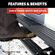 3048103 Running Boards, Carbide Black Powder Coat, Aluminum, Sport Utility, 69.6 in.