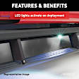 3048103 Running Boards, Carbide Black Powder Coat, Aluminum, Sport Utility, 69.6 in.
