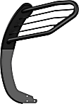 3068 Grille Guard, Powdercoated Black Steel
