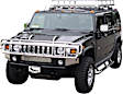 4076 Grille Guard, Powdercoated Black Steel