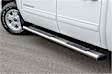 4444024 6in Side Bars Series Nerf Bars Polished, Covers Cab Length - Set of 2