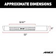 4444024 6in Side Bars Series Nerf Bars Polished, Covers Cab Length - Set of 2