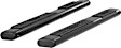 4445007 6in Side Bars Series Nerf Bars Powdercoated Black, Covers Cab Length - Set of 2