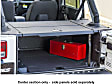 ALC25000-00 Jeep Tonneau Cover - Powdercoated Textured Black, Aluminum, Hard, Direct Fit, Sold Individually