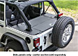 ALC25000-01 Jeep Tonneau Cover - Powdercoated Textured Black, Aluminum, Hard, Direct Fit, Set of 2