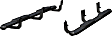 2018 GMC Sierra 1500 - Oval Tubes Series, Nerf Bars, Powdercoated Black, Covers Cab Length, Set of 2