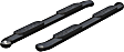 S224053 4in Side Bars Series Nerf Bars Powdercoated Black, Covers Cab Length - Set of 2