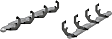 S224053 4in Side Bars Series Nerf Bars Powdercoated Black, Covers Cab Length - Set of 2