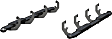 S224053 4in Side Bars Series Nerf Bars Powdercoated Black, Covers Cab Length - Set of 2