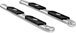 S225008-2 Oval Tubes Series Nerf Bars Polished, Covers Cab Length - Set of 2