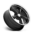 VN338201034702US Aluminum Black Wheel, 20 in. X 10 in., 5 x 4.75 Bolt Pattern