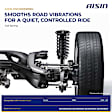 COSH-00497 Rear, Driver and Passenger Side Coil Springs, Set of 2