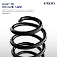 COSH-00497 Rear, Driver and Passenger Side Coil Springs, Set of 2