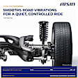 COSH-00498 Rear, Driver and Passenger Side Coil Springs, Set of 2