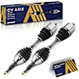 CVAGM-00229 Front, Driver and Passenger Side Axle Assembly - Set of 2 FWD