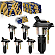 ESCAZ-00127 Ignition Coil, Set of 6, 4.2L, 6Cyl