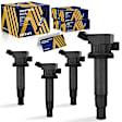 ESCAZ-00160 Ignition Coil, Set of 4, 1.8L, 4Cyl