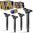 ESCAZ-00486 Ignition Coil, Set of 4, 1.3L, 4Cyl