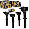 ESCGM-00162 Ignition Coil, Set of 4, 1.4L, 4Cyl