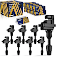 ESCN-00428 Ignition Coil, Set of 8, 4.1L, 8Cyl