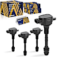 ESCN-00595 Ignition Coil, Set of 4, 1.8L, 4Cyl