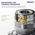 HUBH-00703 Rear, Driver or Passenger Side Wheel Hub, 5 Lugs, Without Sensor