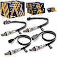 OXSAZ-00589 Before and After Catalytic Converter Oxygen Sensor, Set of 4