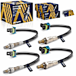 OXSGM-00282 Before and After Catalytic Converter Oxygen Sensor, Set of 4