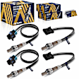 OXSGM-00290 Before and After Catalytic Converter Oxygen Sensor, Set of 4