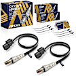 OXSH-00015 Front and Rear, After Catalytic Converter Oxygen Sensor, Set of 2