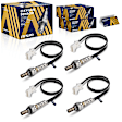 OXSVG-01203 Before and After Catalytic Converter Oxygen Sensor, Set of 4, 3.4L, 6Cyl