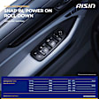 PWSH-00205 Rear, Driver Side Window Switch Black