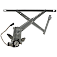 RPACH-024 Front, Passenger Side Power Window Regulator, With Motor