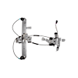 2003 Cadillac Escalade - Rear, Driver Side Power Window Regulator, With Motor