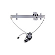 RPAH-096 Rear, Driver Side Power Window Regulator, With Motor