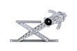RPFD-013 Front, Driver Side Power Window Regulator, Without Motor