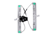 RPFD-027 Front, Driver Side Power Window Regulator, Without Motor