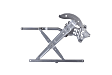 RPT-037 Front, Driver Side Power Window Regulator, Without Motor