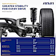 SABAZ-00276 Front, Driver and Passenger Side Shock Absorber