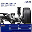 SABBM-00130 Front, Driver and Passenger Side Shock Absorber