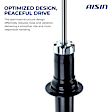 SABBM-00148 Rear, Driver and Passenger Side Shock Absorber, Sedan