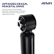 SABCH-00400 Rear, Driver and Passenger Side Shock Absorber, RWD, Sedan