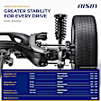 SABCH-00413 Rear, Driver and Passenger Side Shock Absorber