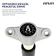 SABKA-01150 Rear, Driver and Passenger Side Shock Absorber, Sedan