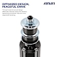 SABT-01242 Front, Driver and Passenger Side Shock Absorber, Sport Utility