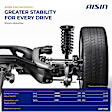 SABT-01259 Rear, Driver and Passenger Side Shock Absorber, Sport Utility