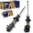 SABT-01891 Front, Driver and Passenger Side Shock Absorber, Convertible