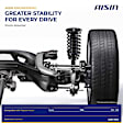 SABT-01941 Front, Driver and Passenger Side Shock Absorber, 4WD
