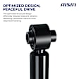 SABVG-00079 Rear, Driver and Passenger Side Shock Absorber, Convertible